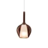 Lámpara colgante Ideal Lux Kalique 1, color cobre, Ø 18 cm