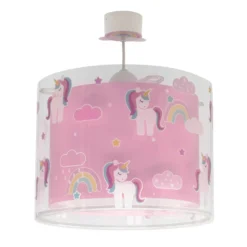 Lámpara colgante infantil Dalber UNICORNS, rosa
