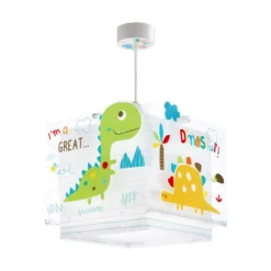 Lámpara colgante infantil DINOS de Dalber, multicolor