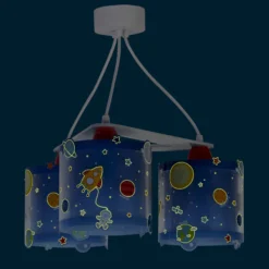 Lámpara colgante infantil Planet, 3 luces