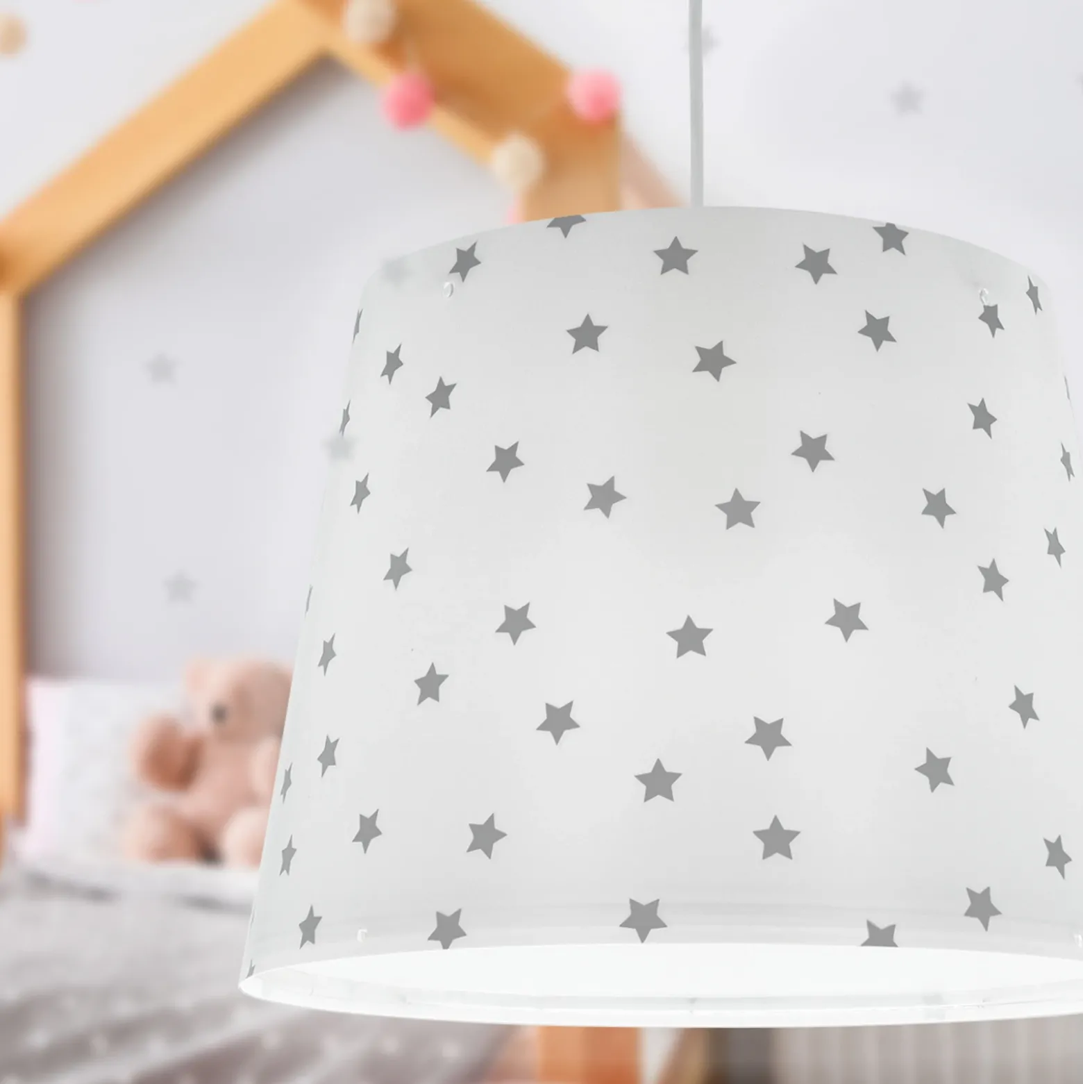 Lámpara colgante infantil STAR LIGHT de Dalber, blanca
