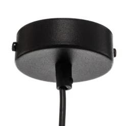 Lámpara colgante Jari con pantalla de tela 1 luz, oro rosa