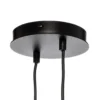 Lámpara colgante Jari pantalla de tela 4 luces larga, blanco-dorado