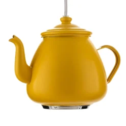 Lámpara colgante Jasse cafetera 3 luces multicolor
