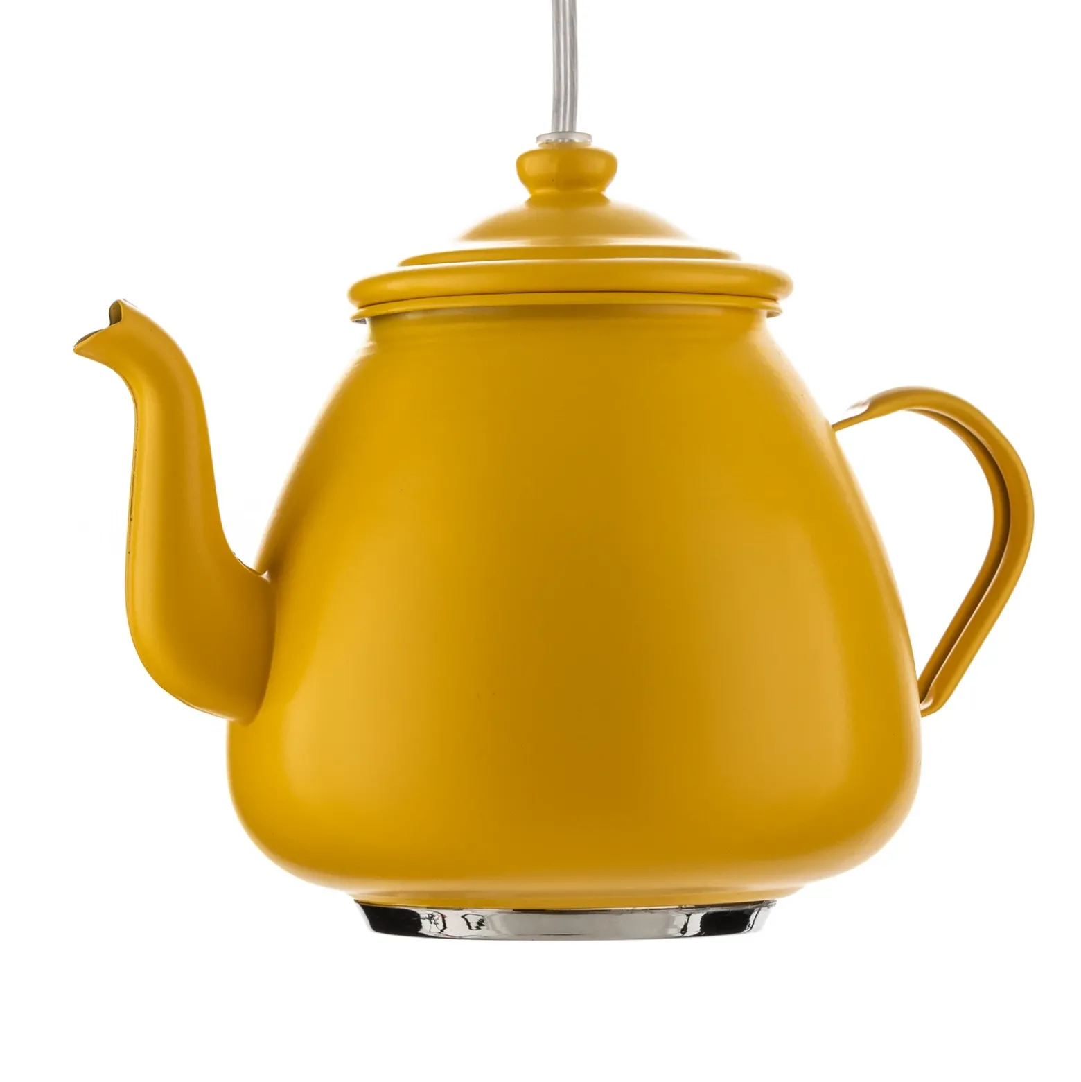 Lámpara colgante Jasse cafetera 3 luces multicolor