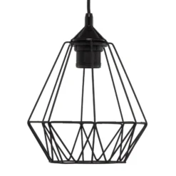 Lámpara colgante Jin, negro, 1 luz