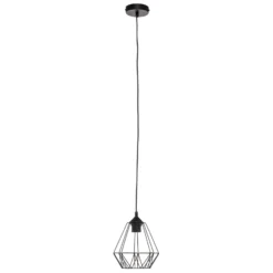 Lámpara colgante Jin, negro, 1 luz