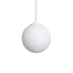 Lámpara colgante Joel, redonda, blanca, 3 luces