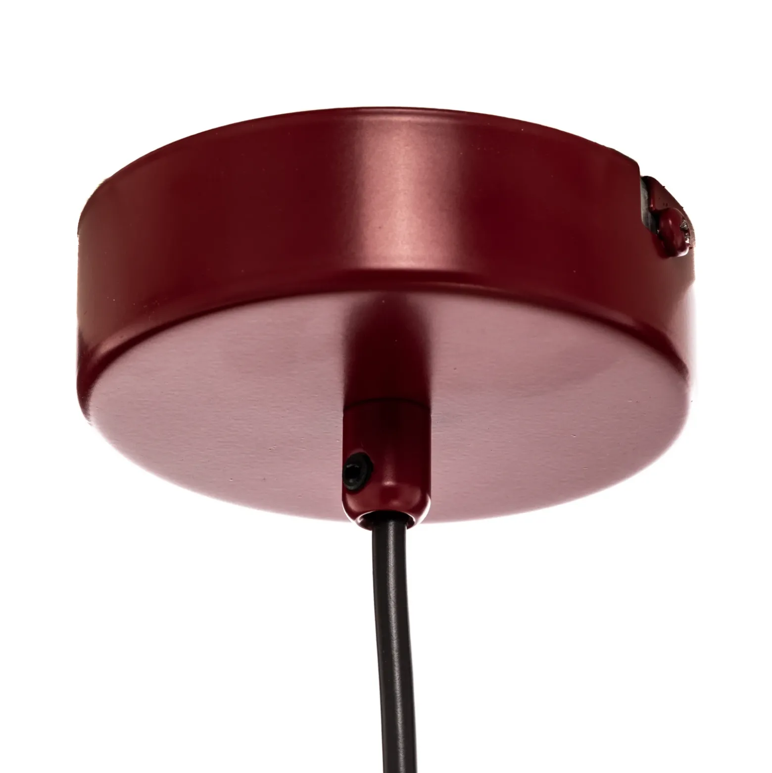 Lámpara colgante Joel, rojo vino/blanco, de 6 luces