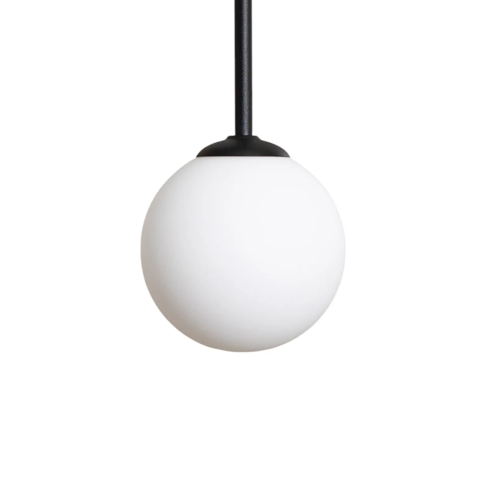 Lámpara colgante Joel, rotonda negra/blanca, 3 luces
