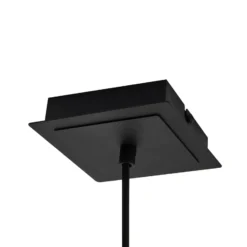 Lámpara colgante Joffrey de Lindby, Ø 6 cm, negra, metal, GU10