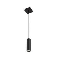 Lámpara colgante Joffrey de Lindby, Ø 6 cm, negra, metal, GU10