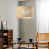 Lámpara colgante Juta, 1 luz Ø 50 cm