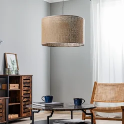 Lámpara colgante Juta, 1 luz Ø 50 cm
