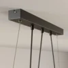 Lámpara colgante Karrl, 3 luces, gris humo/gris