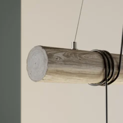 Lámpara colgante Karrl, 3 luces, gris humo/gris