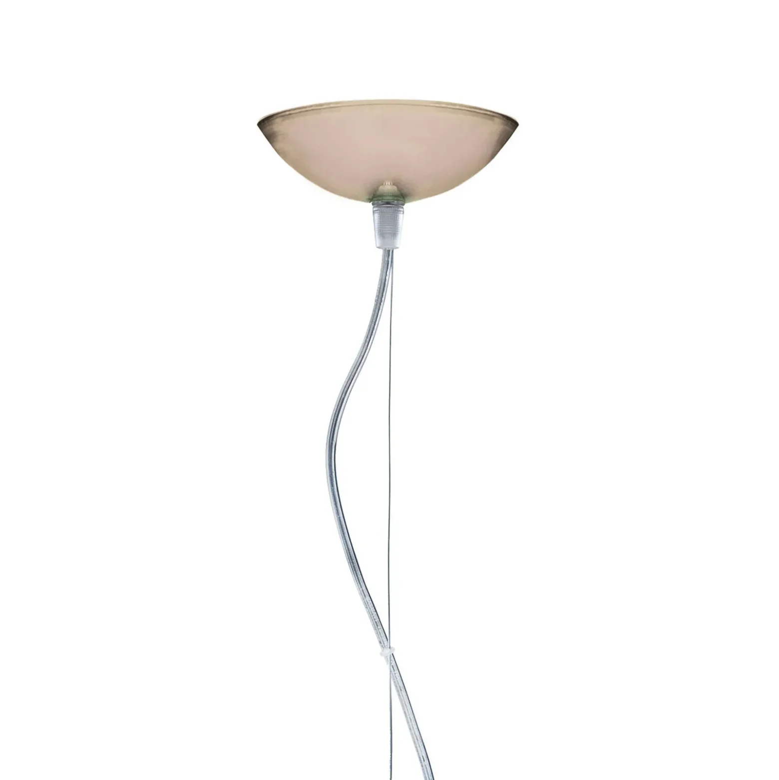 Lámpara colgante Kartell FL/Y, Ø 52 cm, marrón