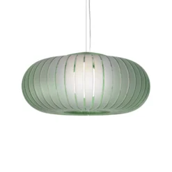 Lámpara colgante Kartell Teresa Frozen, verde salvia, Ø 50 cm, E27