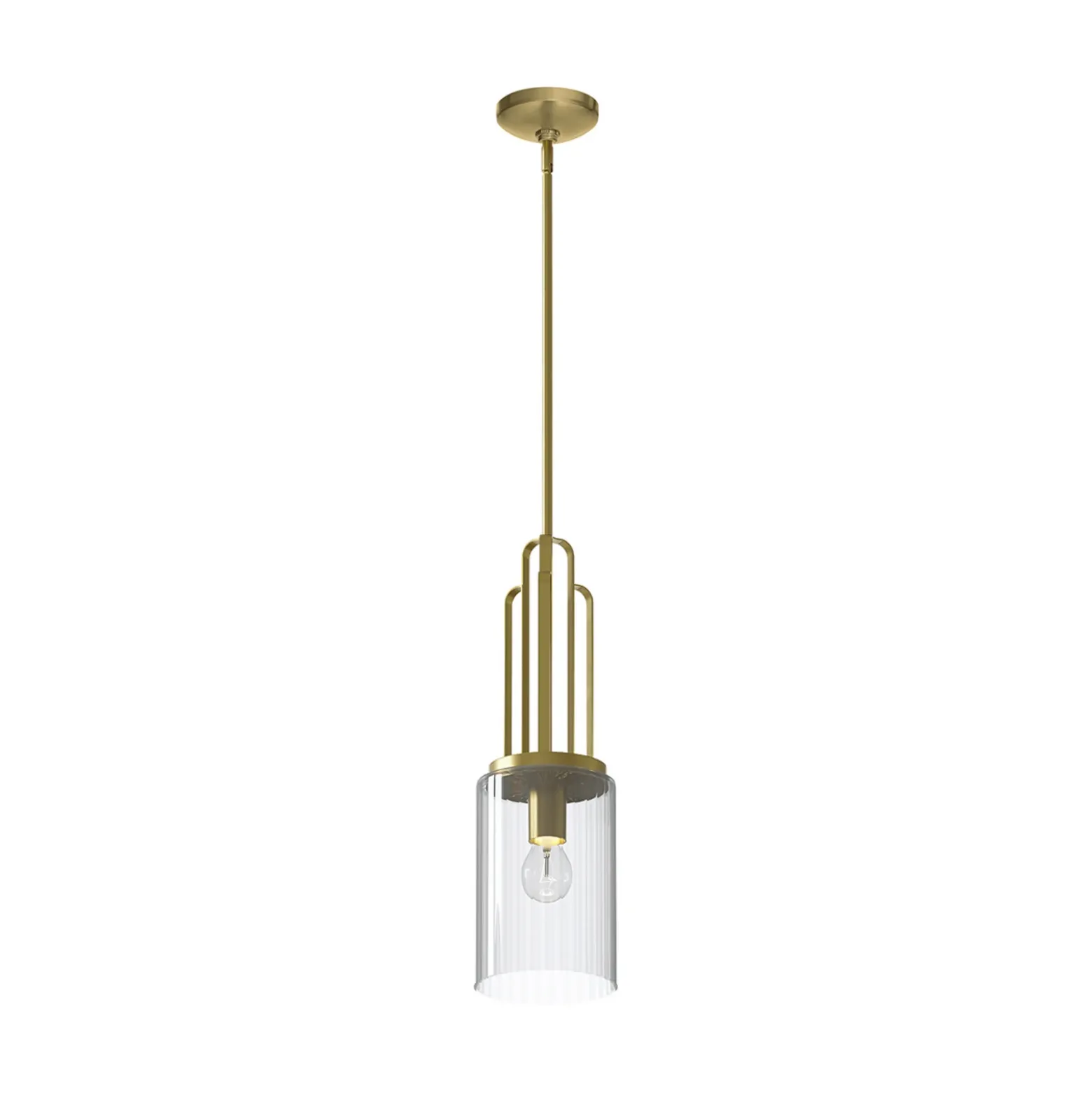 Lámpara colgante Kimrose, 1 luz, latón