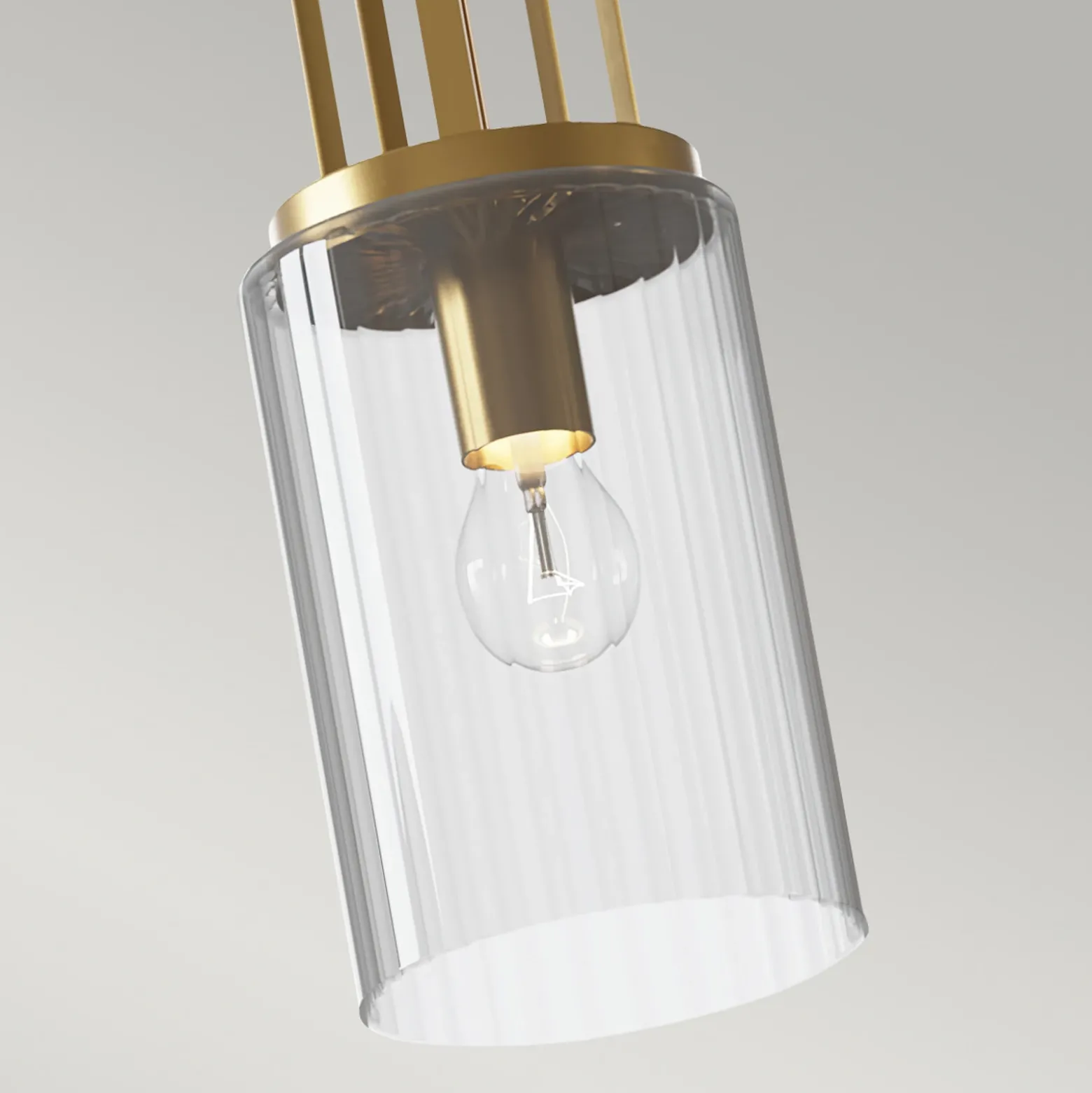Lámpara colgante Kimrose, 1 luz, latón