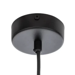 Lámpara colgante Kodo, 7 luces, negro, acero, GX53