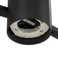 Lámpara colgante Kodo, 7 luces, negro, acero, GX53