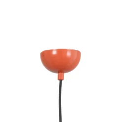 Lámpara colgante Konikkem, naranja, metal, Ø 14 cm, E27