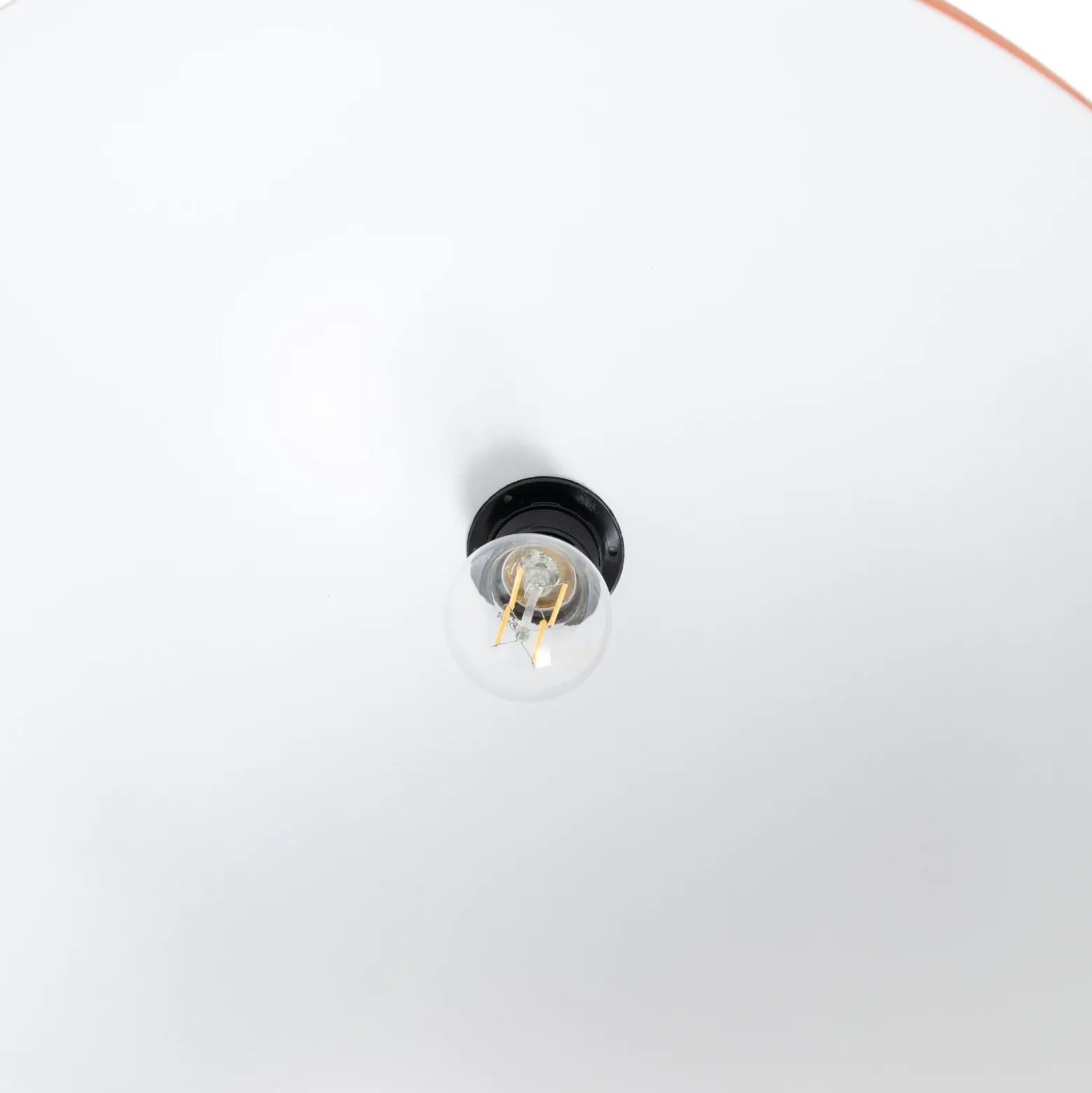 Lámpara colgante Kure, naranja, metal, Ø 60 cm, E27