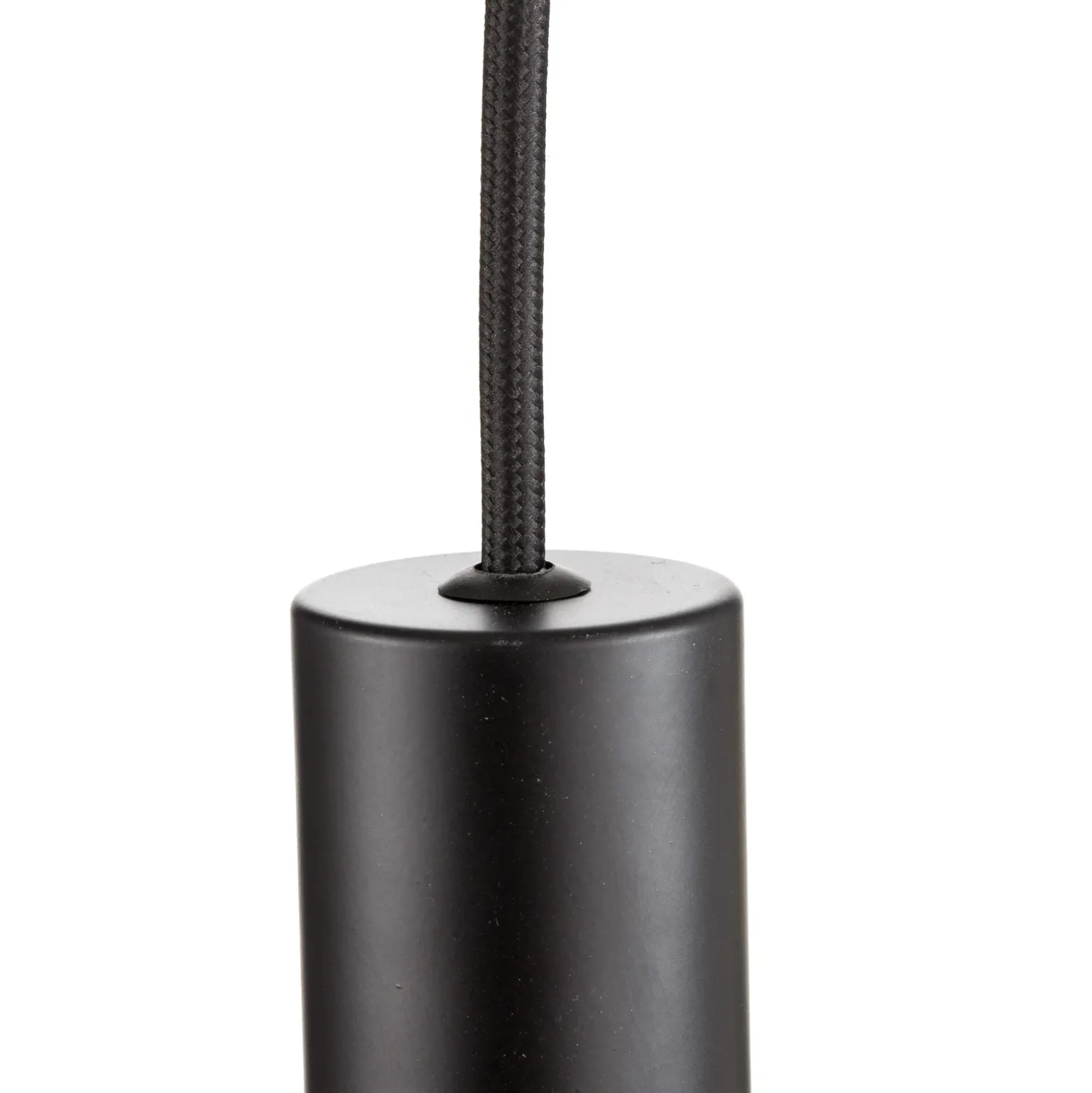Lámpara colgante Larry en latón y negro, 3 luces