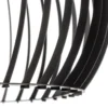 Lámpara colgante Larus de acero negro, 2 luces