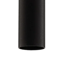 Lámpara colgante Laser, 7 luces, negro