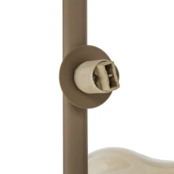 Lámpara colgante Lava, 3 luces, Ø 29 cm, arena/coñac, G9