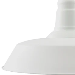 Lámpara colgante Laylan de Lindby, blanca, Ø 46 cm, metal