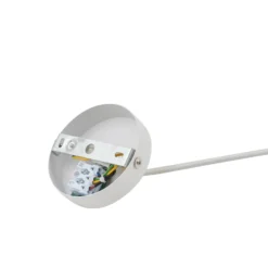 Lámpara colgante Laylan de Lindby, blanca, Ø 46 cm, metal
