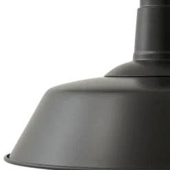 Lámpara colgante Laylan de Lindby, blanco/negro, Ø 36 cm, metal
