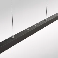 Lámpara colgante LED Adriana Comfort Lift de Paul Neuhaus, gris, CCT