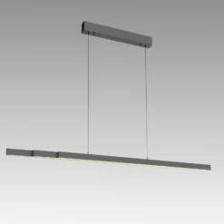 Lámpara colgante LED Adriana Comfort Lift de Paul Neuhaus, gris, CCT