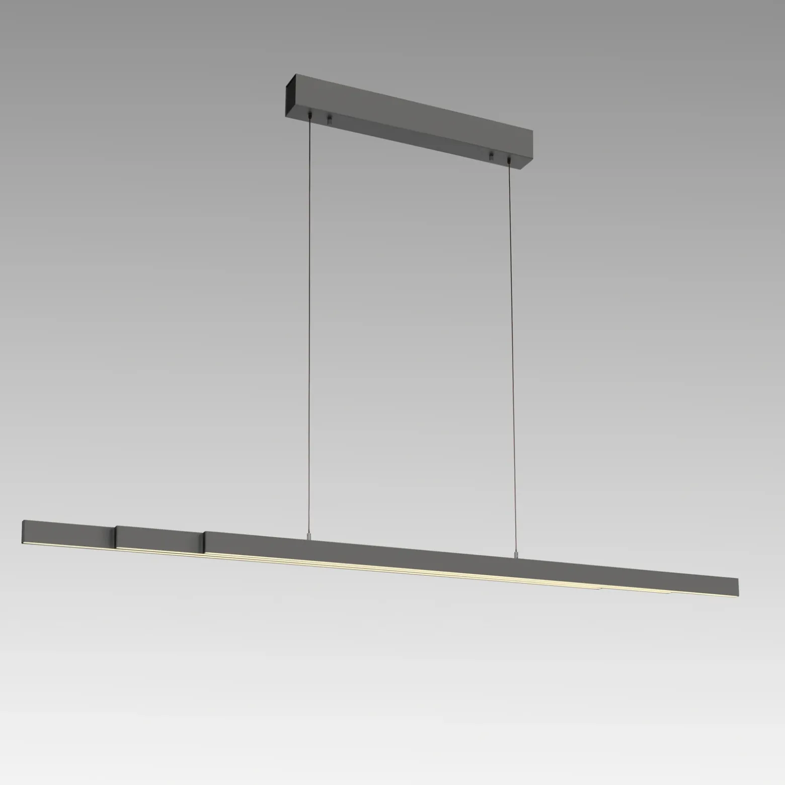 Lámpara colgante LED Adriana Comfort Lift de Paul Neuhaus, gris, CCT