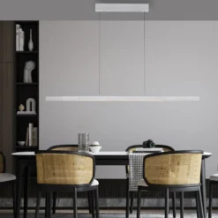 Lámpara colgante LED Adriana Comfort Lift de Paul Neuhaus, aluminio, CCT