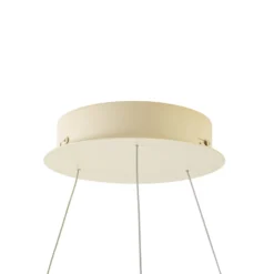 Lámpara colgante LED Albiona de Arcchio, color beige, 1 anillo, Ø 80 cm