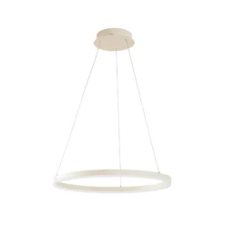 Lámpara colgante LED Albiona de Arcchio, color beige, 1 anillo, Ø 60 cm