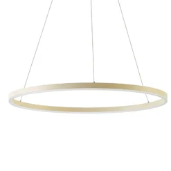 Lámpara colgante LED Albiona de Arcchio, color beige, 1 anillo, Ø 80 cm