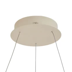 Lámpara colgante LED Albiona de Arcchio, color beige, 1 anillo, Ø 60 cm