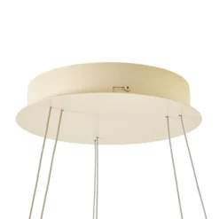 Lámpara colgante LED Albiona de Arcchio, color beige, 2 anillos, Ø 60 cm