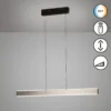 Lámpara colgante LED Aluro, metal, control remoto, CCT, atenuable