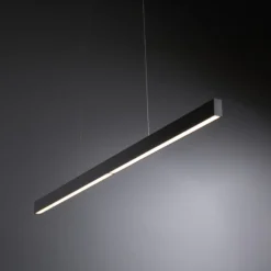 Lámpara colgante LED Aptare de Paulmann, negra, RGBW, inteligente, atenuable.