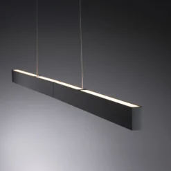 Lámpara colgante LED Aptare de Paulmann, negra, RGBW, inteligente, atenuable.