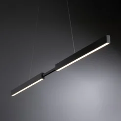Lámpara colgante LED Aptare de Paulmann, negra, RGBW, inteligente, atenuable.