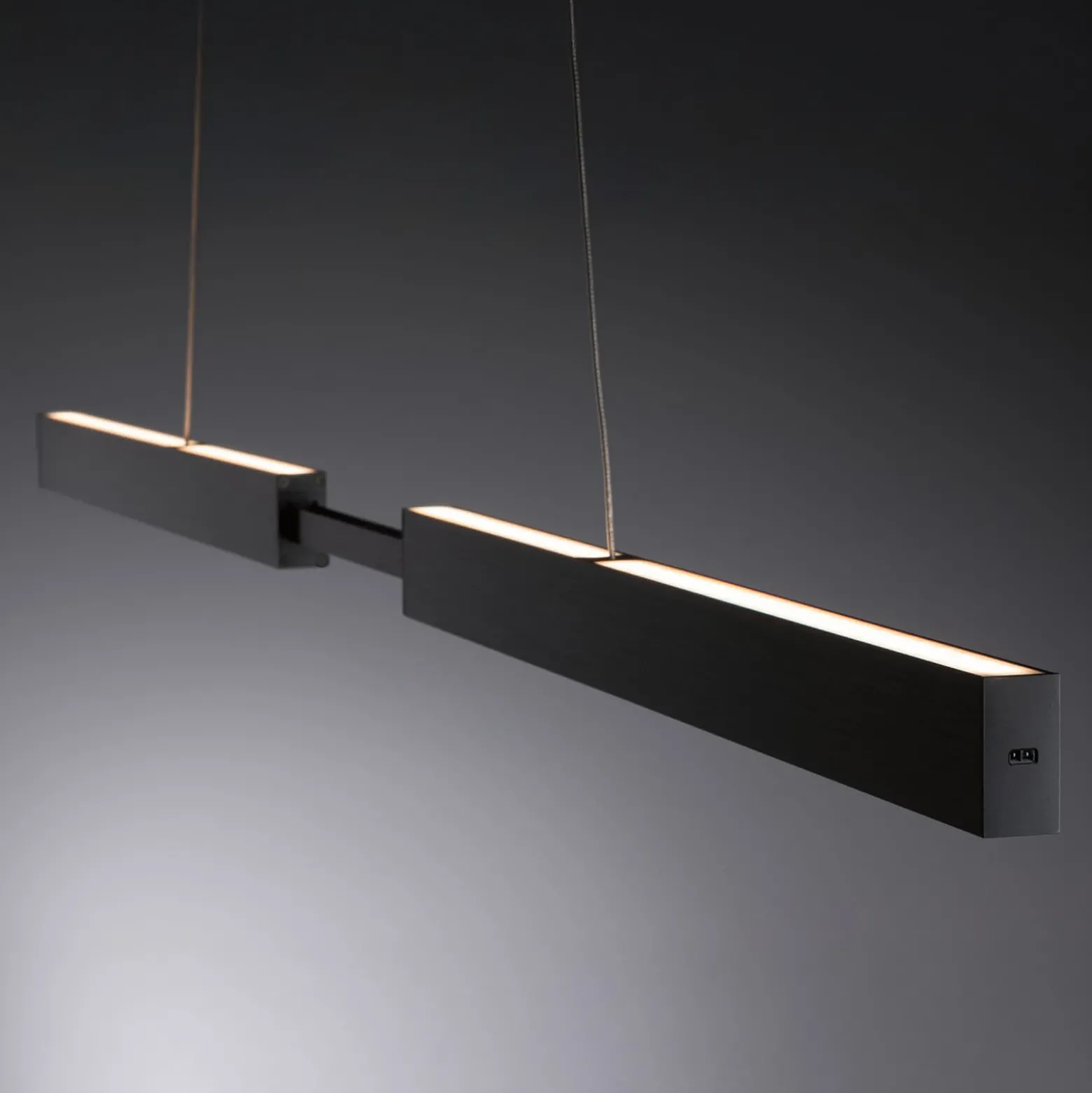 Lámpara colgante LED Aptare de Paulmann, negra, con sensor, atenuable