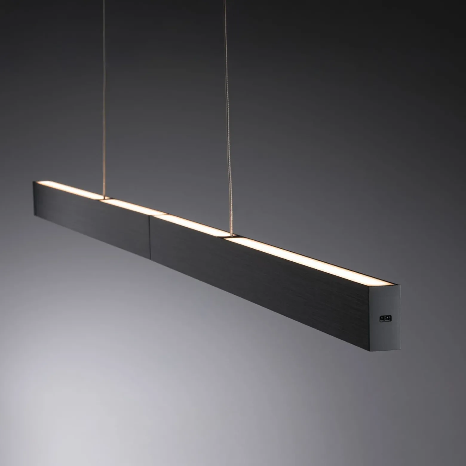 Lámpara colgante LED Aptare de Paulmann, negra, con sensor, atenuable